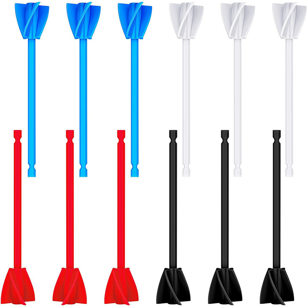 12pcs Paint Mixer Drill Attachment Epoxy Paint Rods Helix Drill Attachment