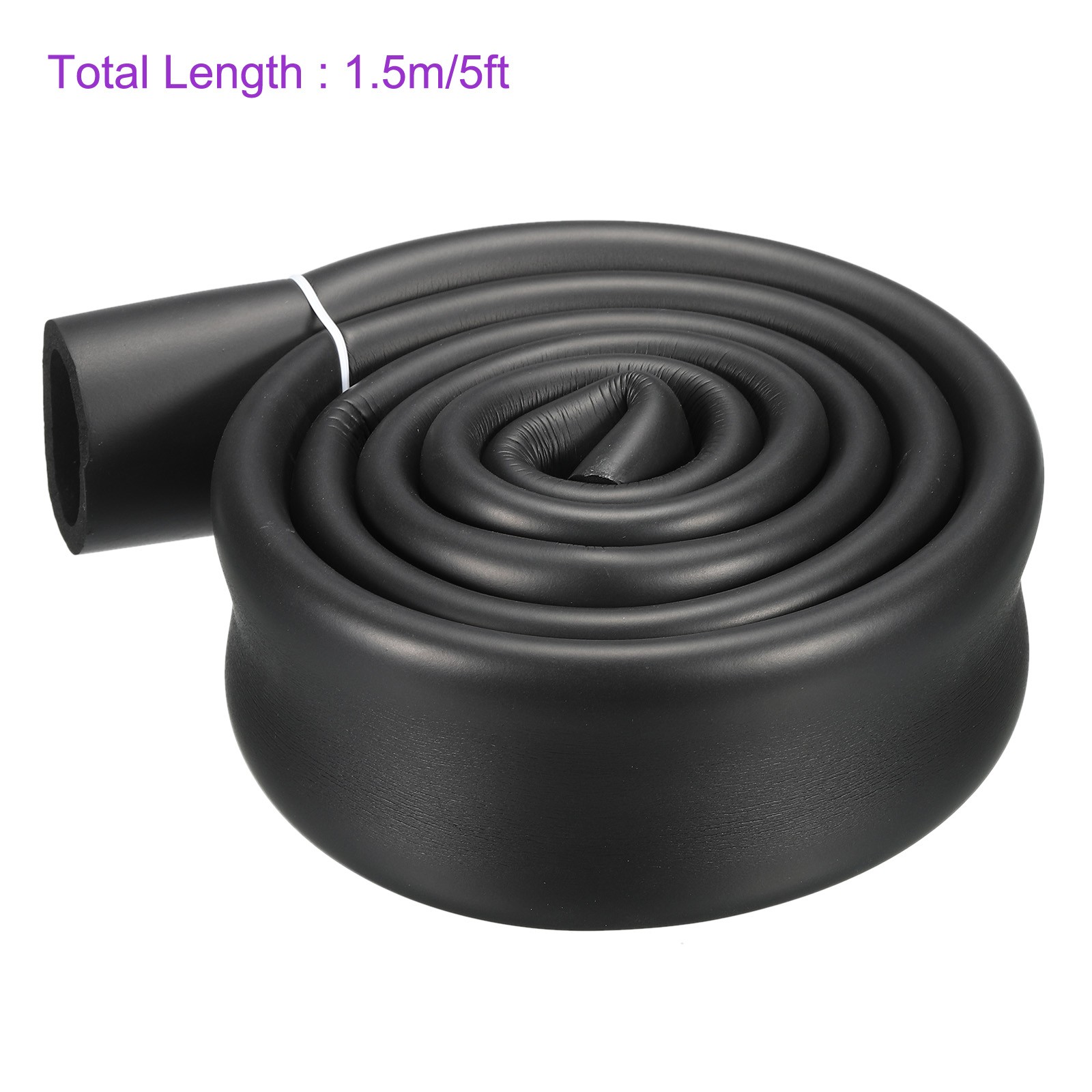 Foam Grip Wrap Closed Cell Foam Tubing Non-slip 36mm ID x 6mm Thick 5ft Black