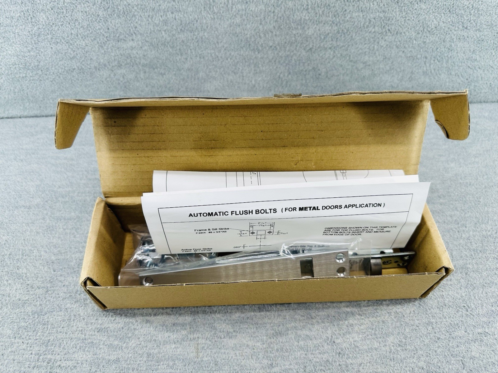 DON-JO 1560-626 – Automatic Flush Bolt For Metal Doors