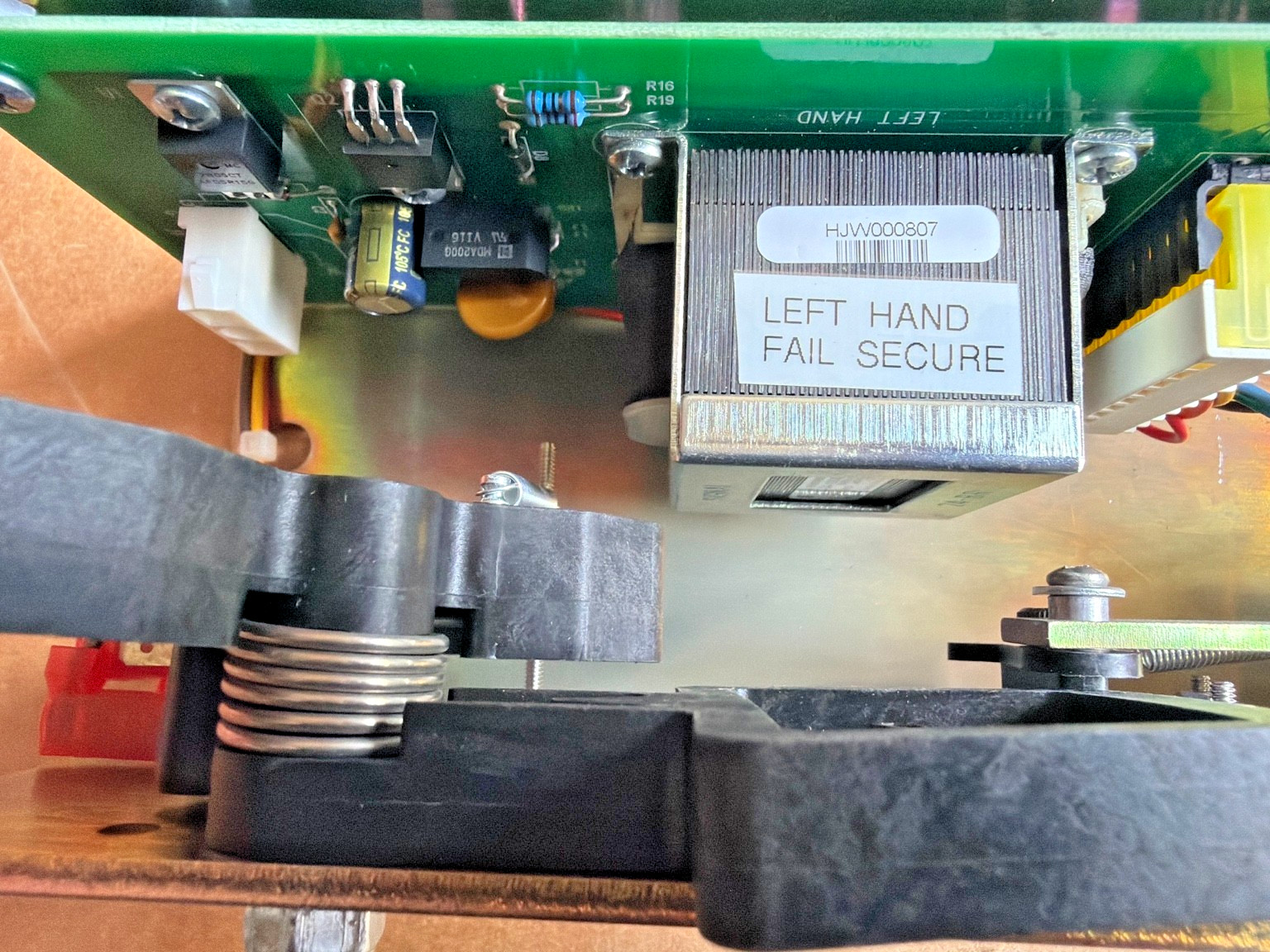 HES DC313087-8 Left Hand Fail Secure Electric Mortise Lock Solenoid 24VAC