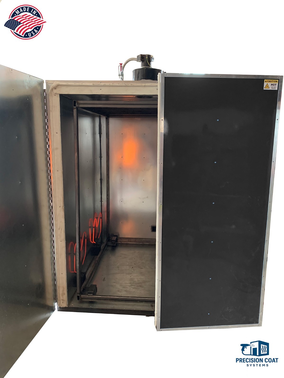 5’x5’x5′ Powder Coating Oven, Cerakote, Digital, Circulation Fan, Dual Door