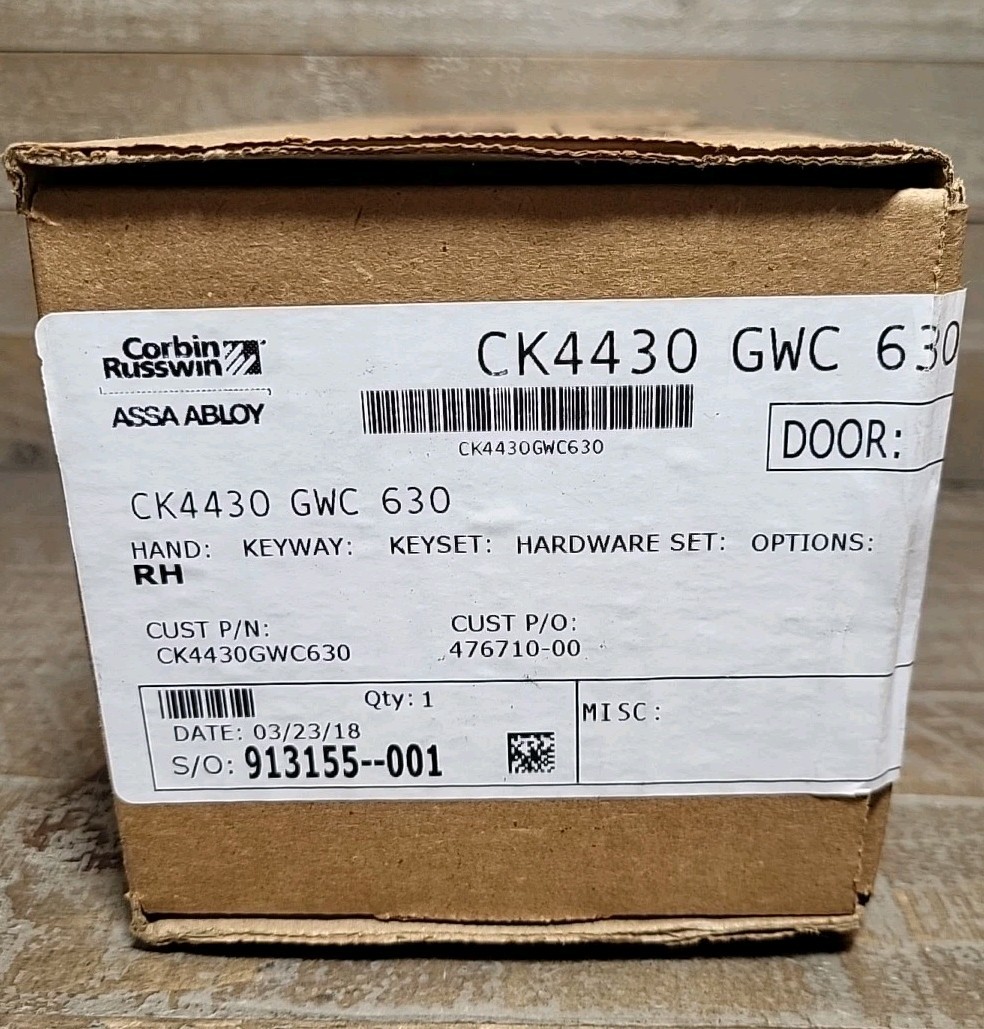 Corbin Russwin CK4430 GWC 630 Privacy Knob Lock Satin Stainless Steel NOS