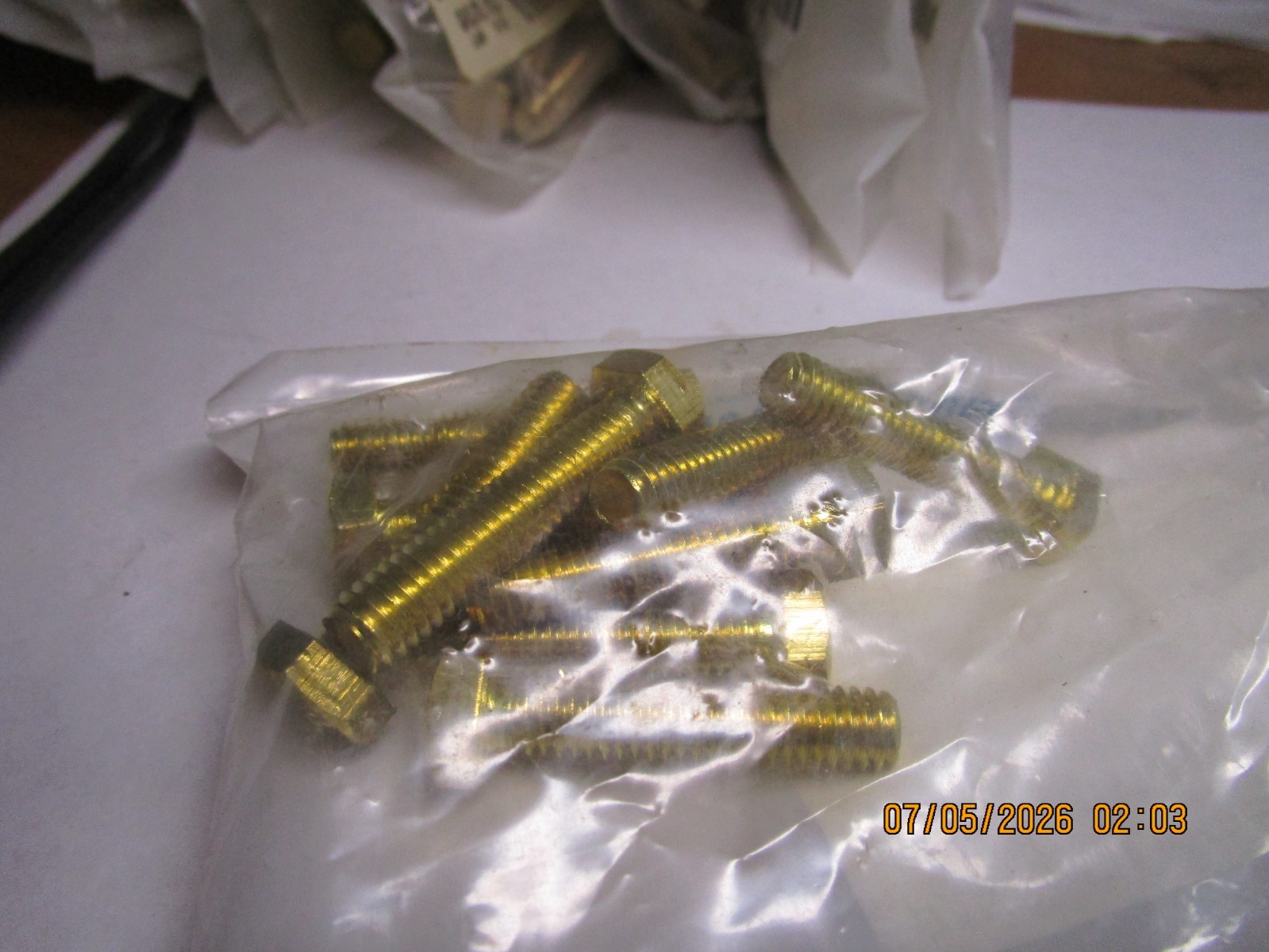 5/16″-18 x 1-1/2″ Brass Hex Cap Screw QTY 10