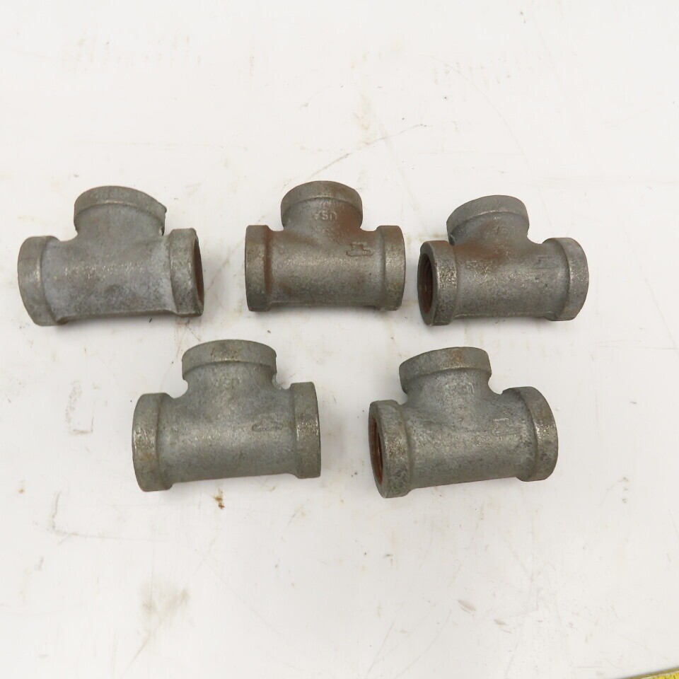 Anvil 1/2″ NPT Galvanized TEE USA Lot Of 5