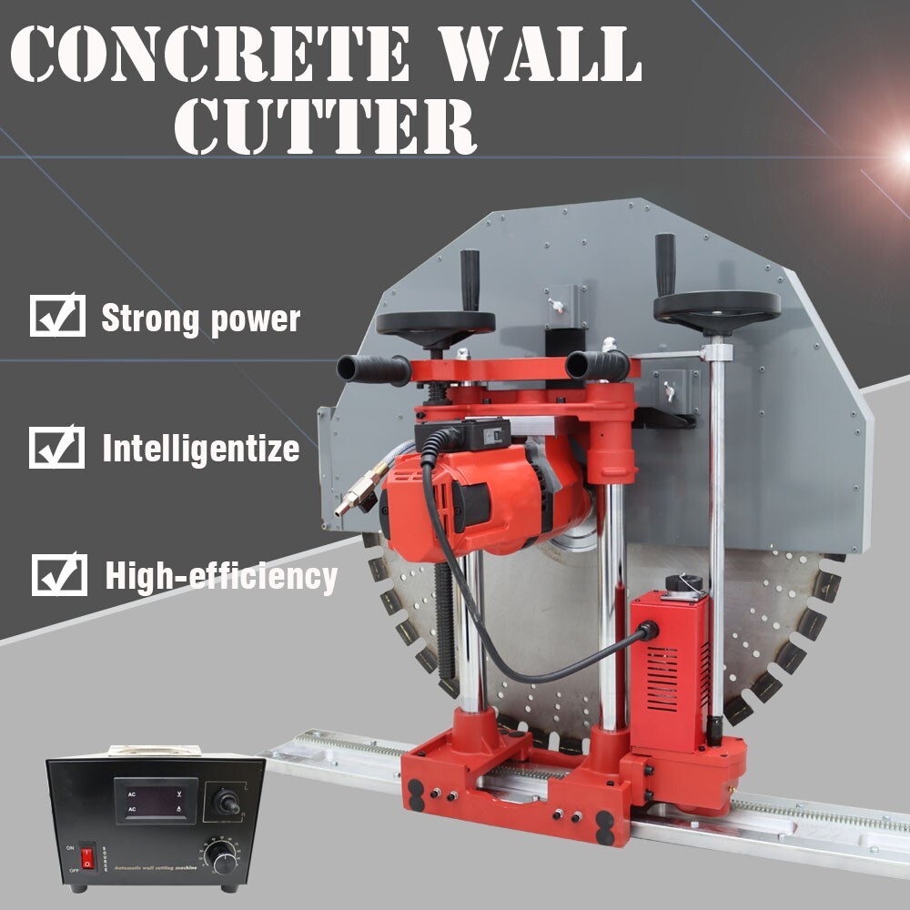 TECHTONGDA Heavy Duty Concrete Wall Cutter 220V 9.35HP for Brick/Concrete Wall