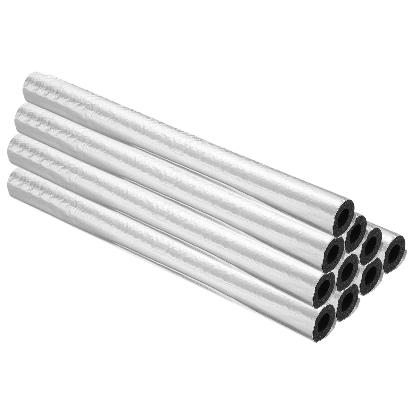 10Pcs 2Ft 9/16″(15mm) ID 1-3/8″(35mm) OD Pipe Insulation Foam Tube