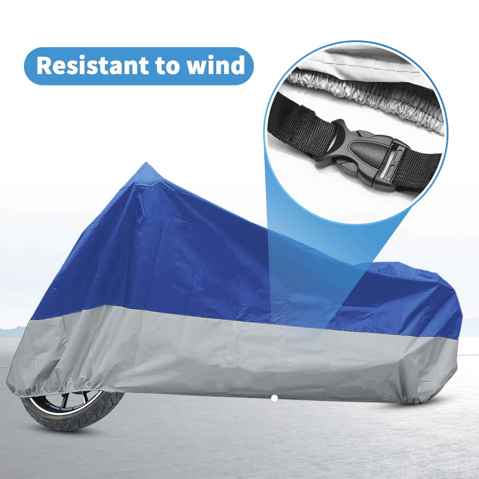 Motorcycle Cover XXL 265x105x125cm Waterproof for Harley Honda Suzuki – All