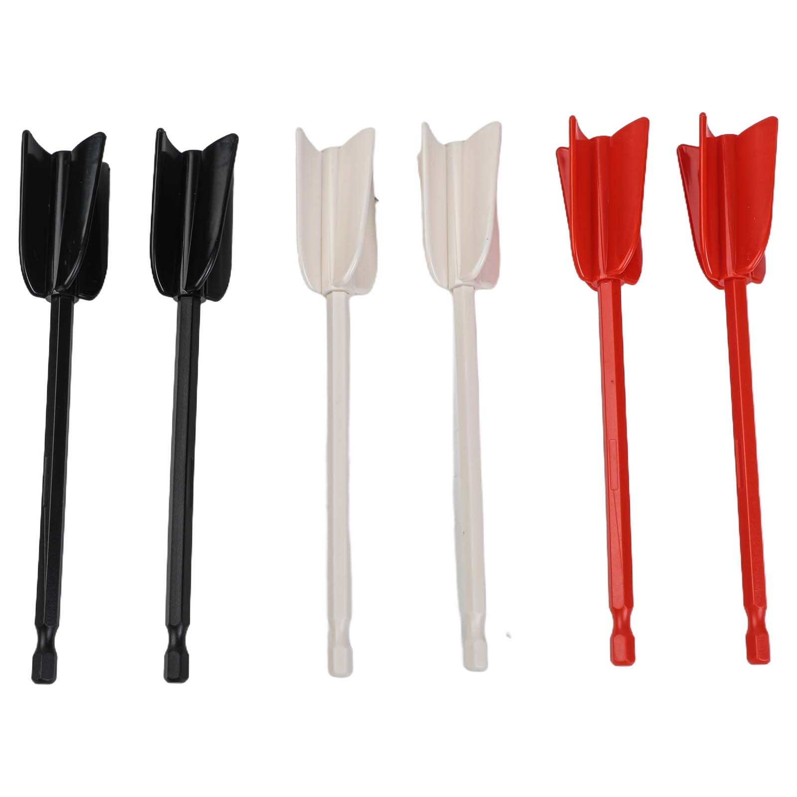 6PCS Mixer Attachment Drill For Resin,Epoxy Mixer Mixing Rod Drill Whisk Stirrer