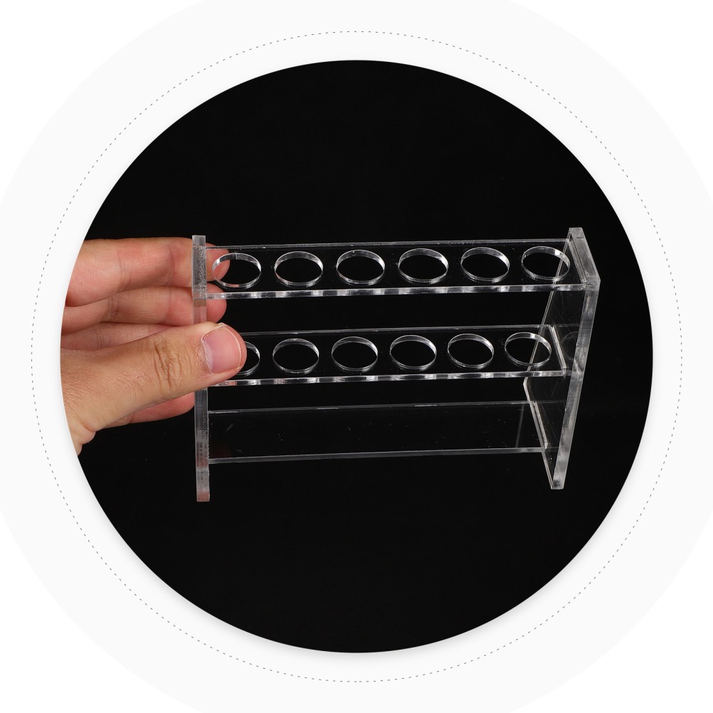 Test Tube Storage Organizer Science Lab Racks Reusable Caulking Holder