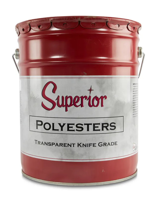Superior Translucent Polyester Adhesive- 5 Gal