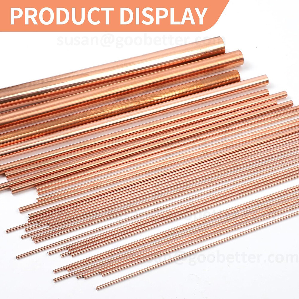 COPPER ROUND BAR ROD 8mm 10mm 12mm 13mm 14mm 15mm 16mm 18mm 20mm 22mm 25mm-65mm