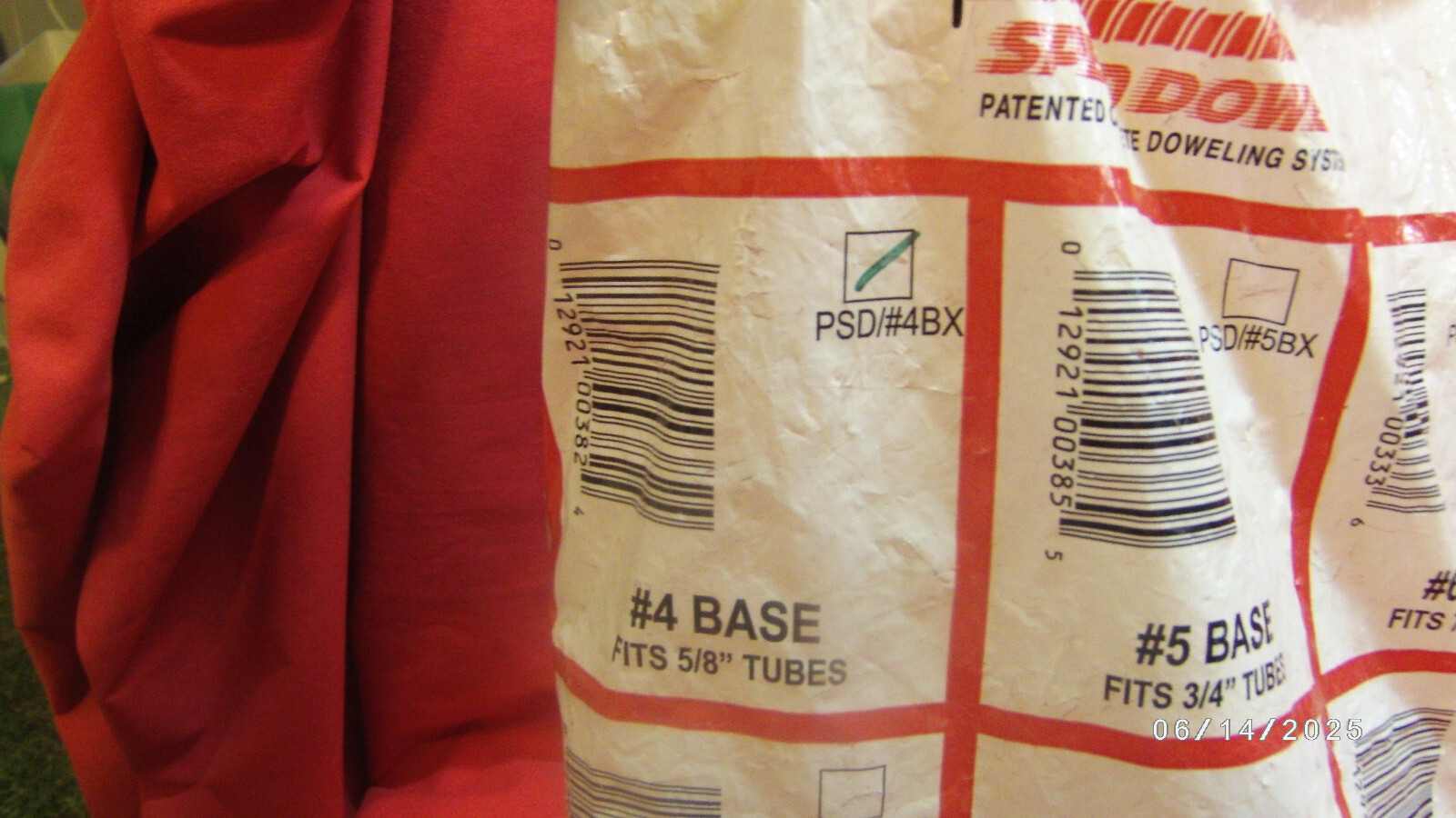 25 NEW Sika-Greenstreak Speed Dowel Base #4 PSD/#4BX Fits 5/8″ Tubes