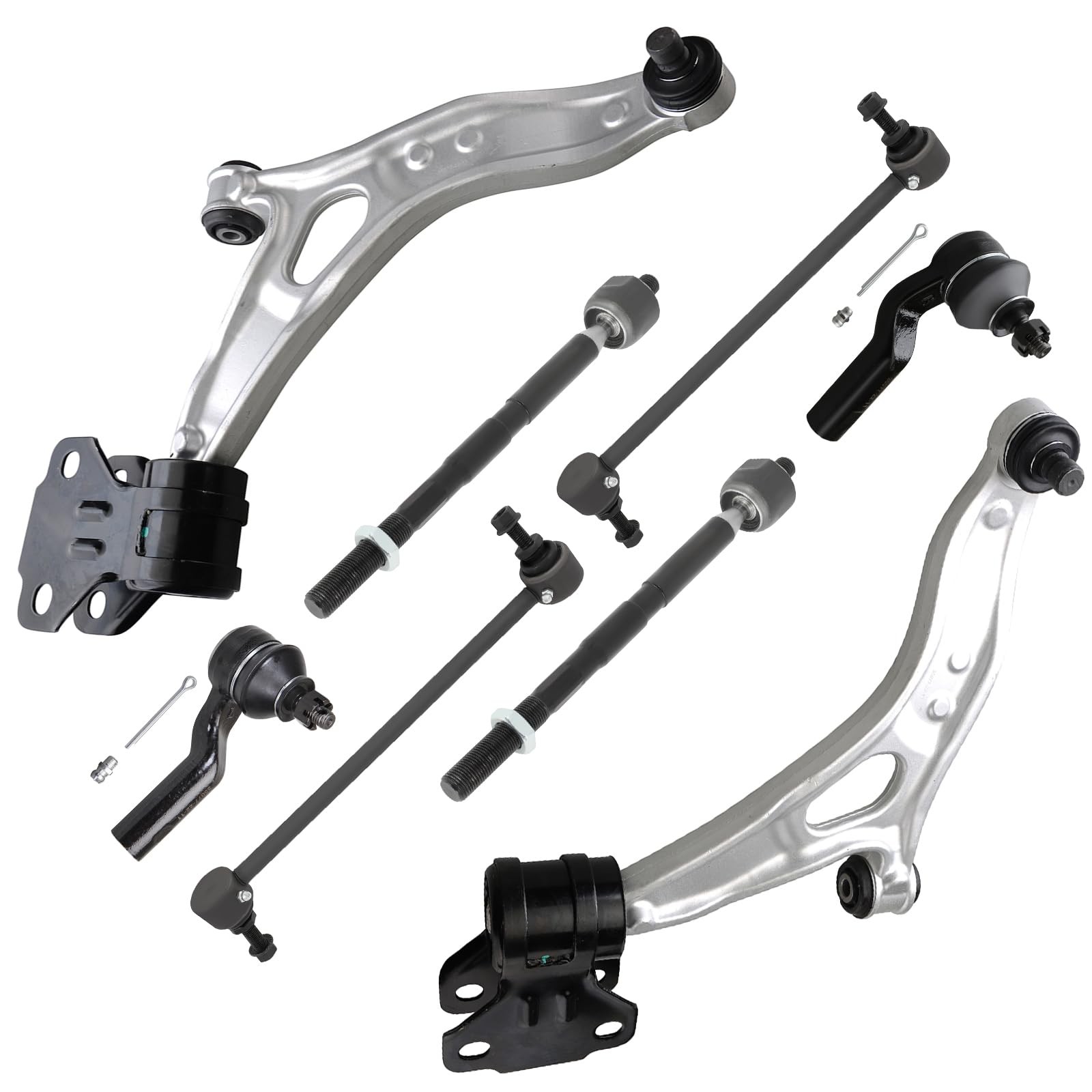 8pcs Front Suspension Kit 2012-2016 Ford Focus C-Max Arms Tie Rods Sway Links