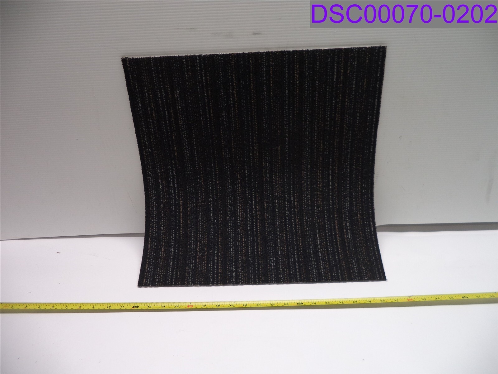 Qty = 20 Tiles: Fiber Core Commercial Carpet Square Midnight Black 7069 08