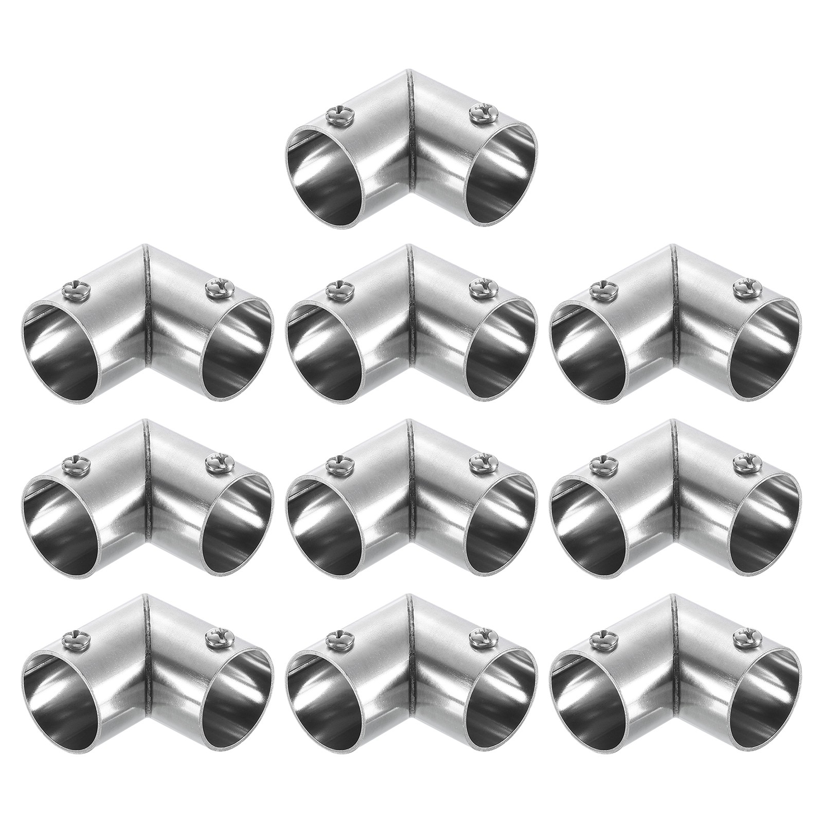 10 Pcs 90 Degree 2-Way Elbow Pipe Fitting Connector Fit 1″ OD Pipe