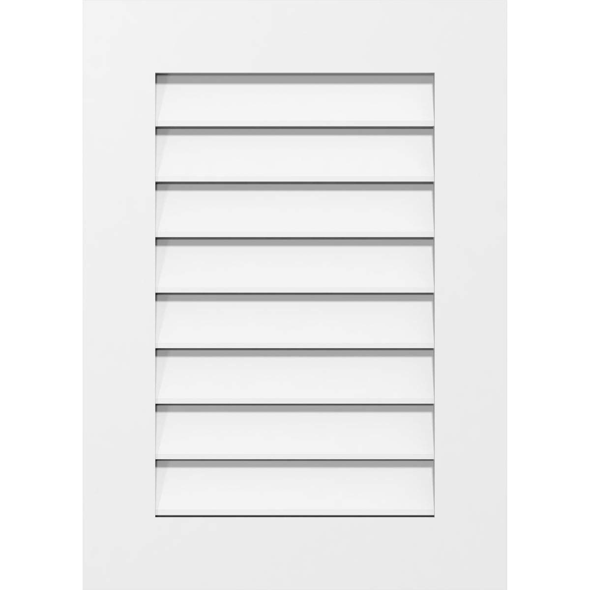 Ekena Millwork Gvpve16X2201Sf Vertical Surface Mount Pvc Gable Vent 16 W Inch X