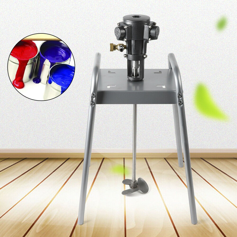 Pneumatic Paint Mixer Platform Type Stainless Steel Impeller Stirring Machine