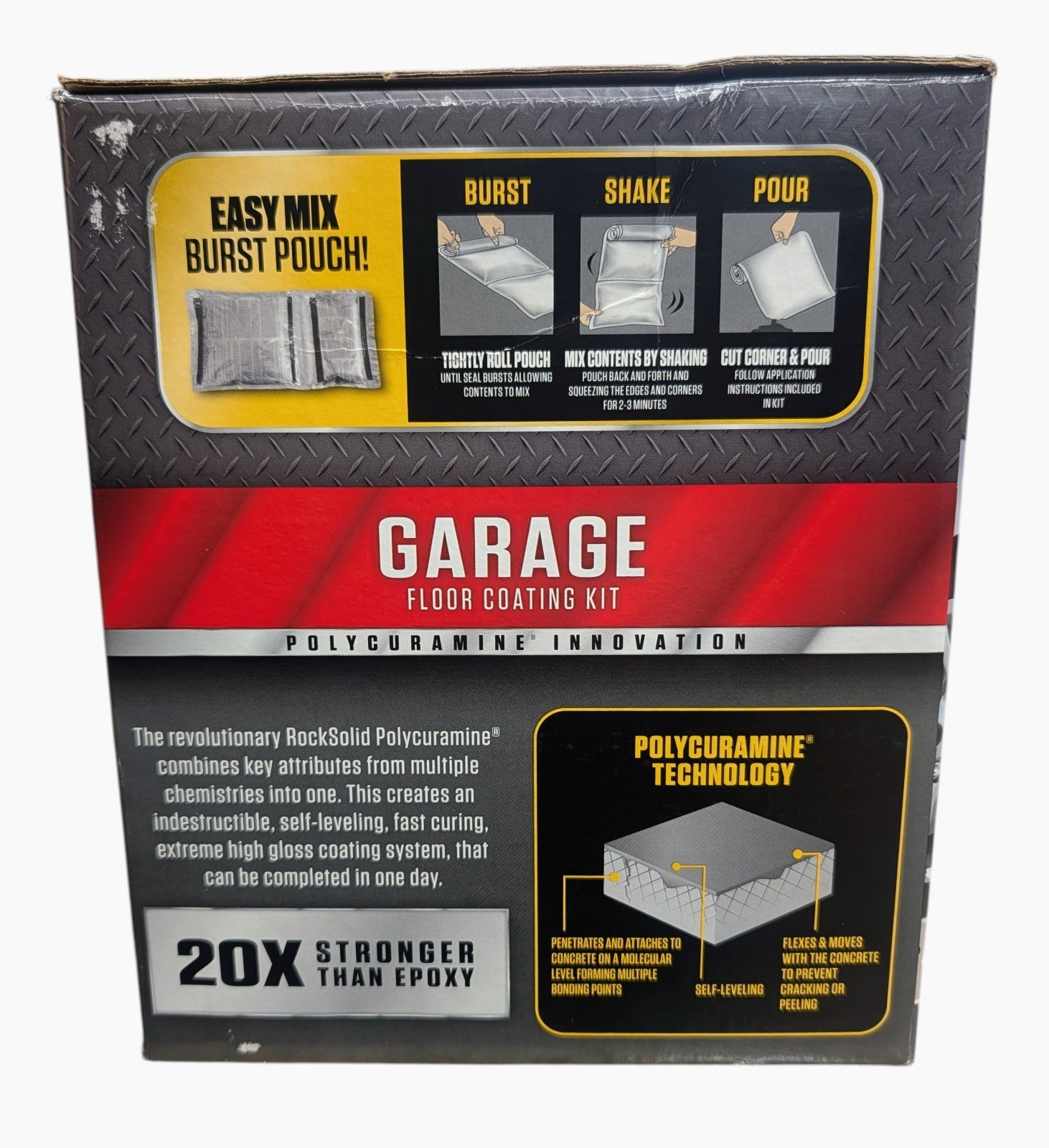 Rust-Oleum Rocksolid Garage Floor Coating Kit, Mocha, 1 Car – Extreme High Gloss