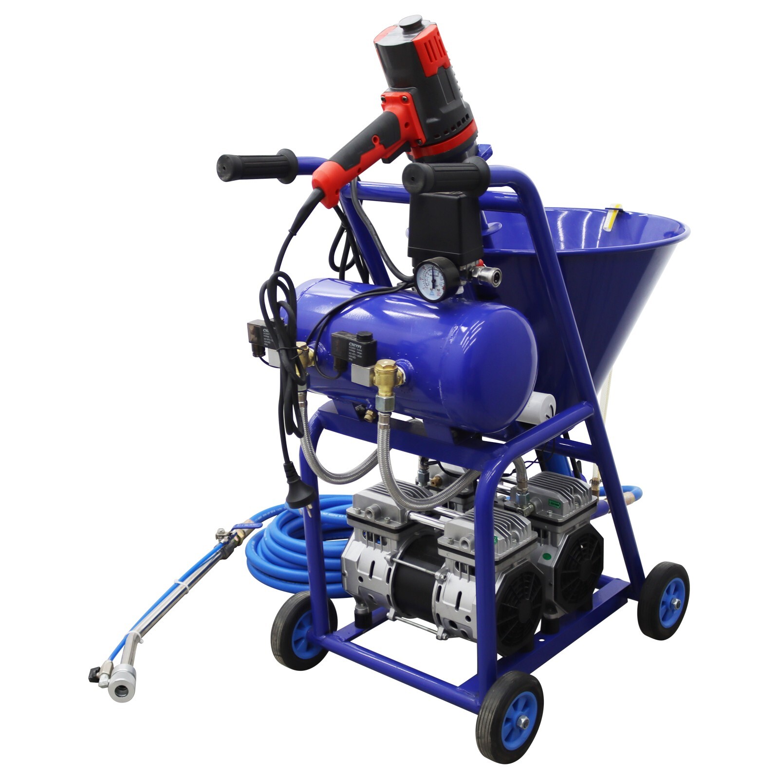 Polyurethane Foam Spray Machine Electric Putty Sprayer 50L Hopper 220V 1-10L/min