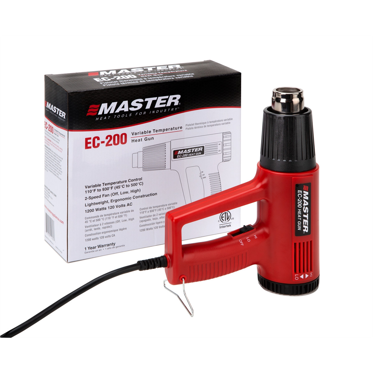 Master Appliance EC-200 Master Appliance Variable Temperature Heat Gun