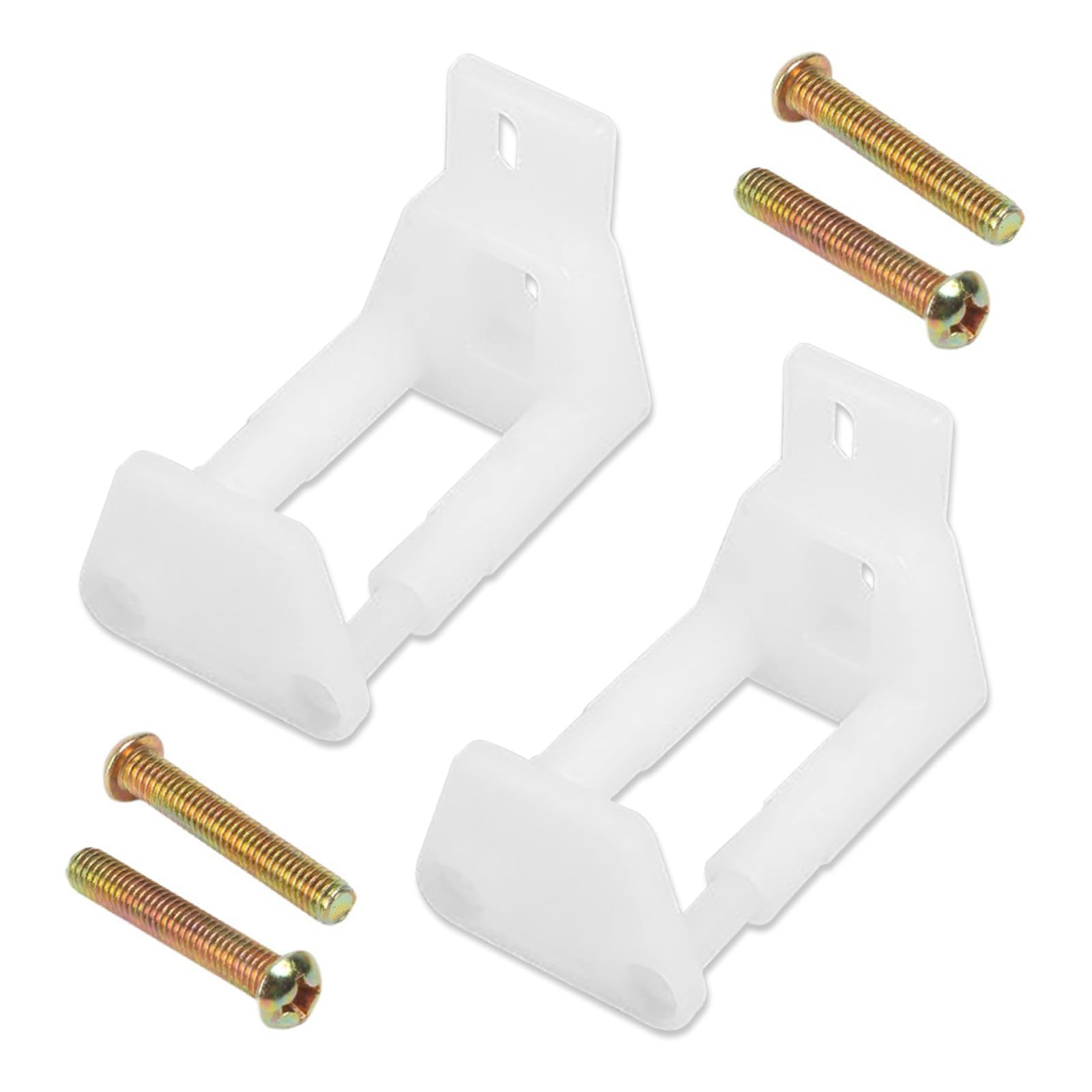 2PCS RV Sliding Door Guide, Sliding Barn Door Hardware with Screws, White