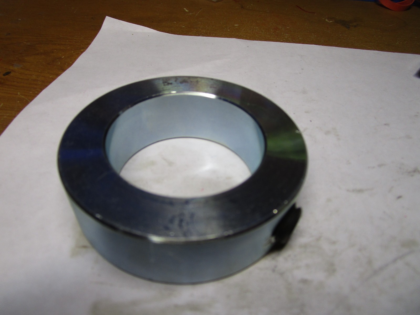 1-15/16″ ID x 3″ OD x 7/8″ W Zinc Steel Solid Set Screw Collar