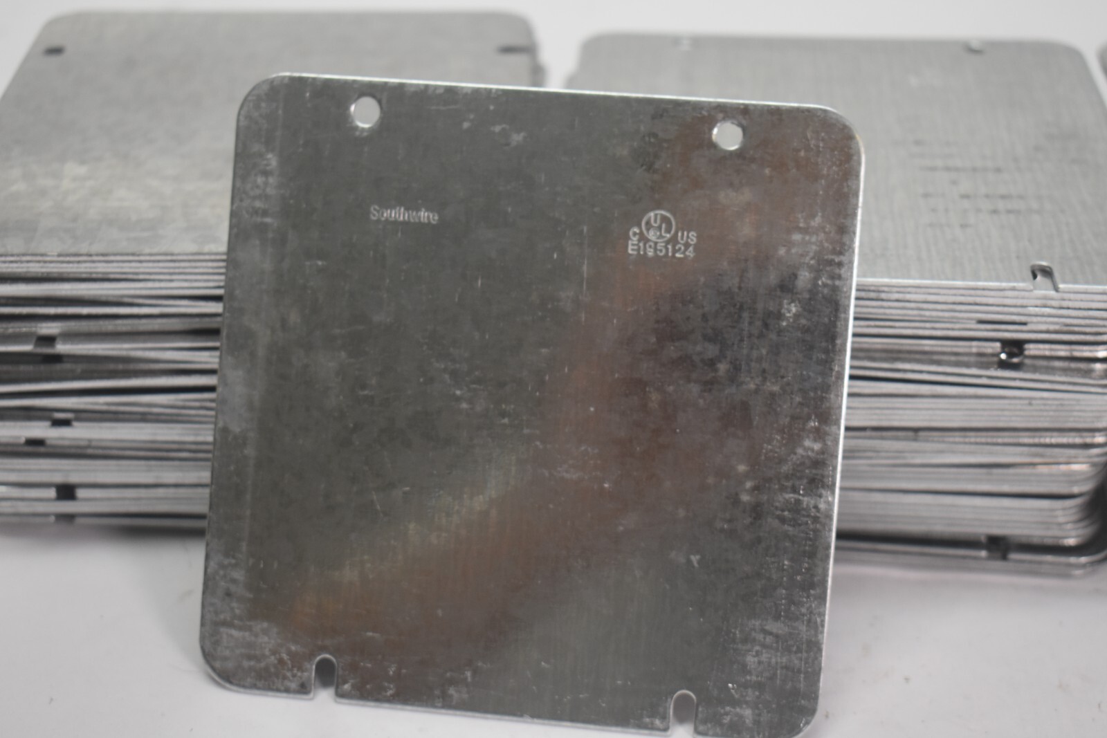 Southwire Steel Electrical Outlet Box Cover 4-3/4″ x 4-3/4″ E195124 Bulk Lot 54