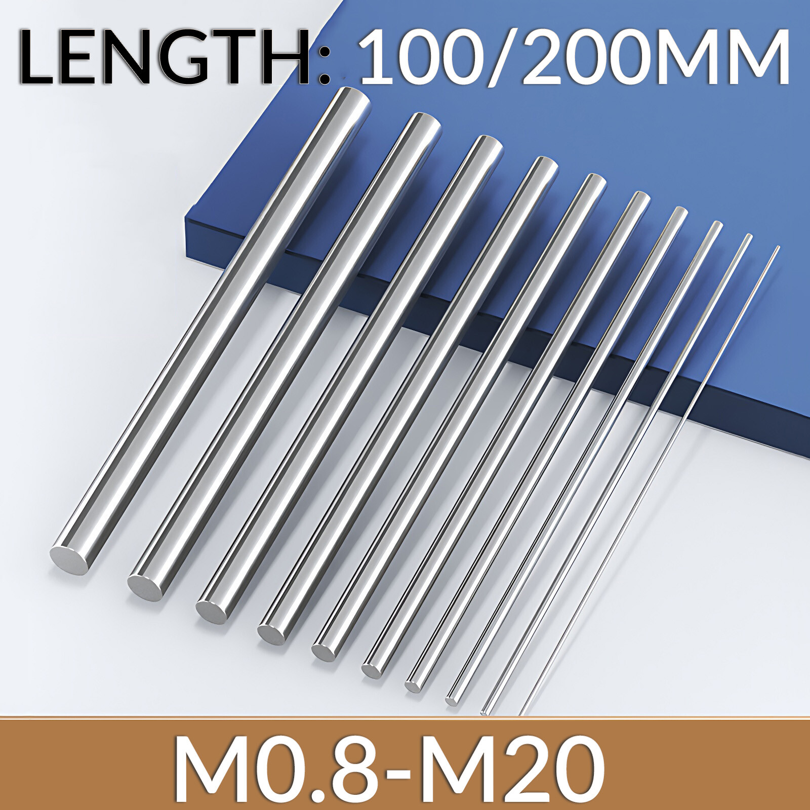 HSS Turning Tool High Speed Steel Round Lathe Bar Rod Dia 0.8mm-12mm × 100/200mm