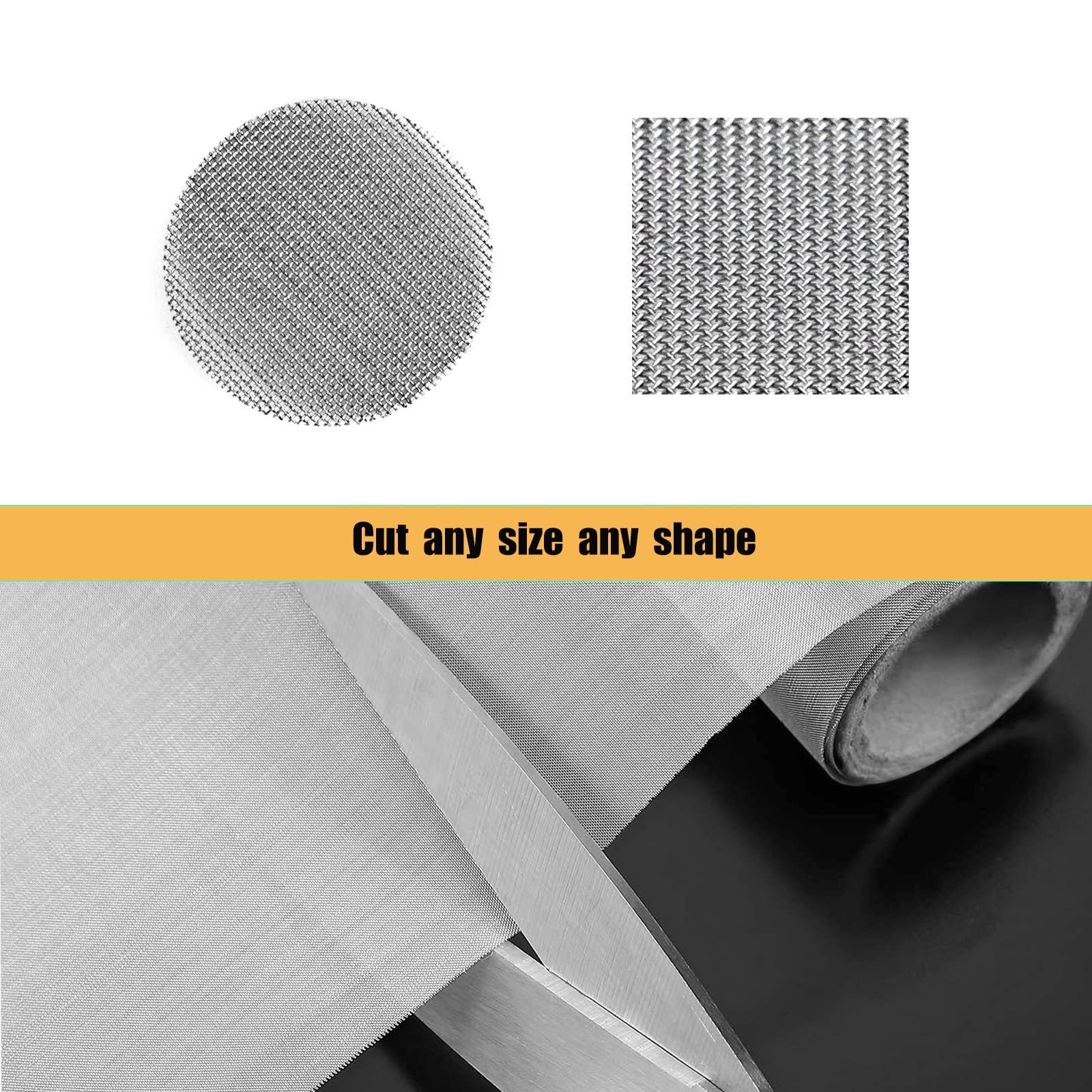 120 mesh Screen, 304 Stainless Steel 120Mesh 30X100CM, Silver