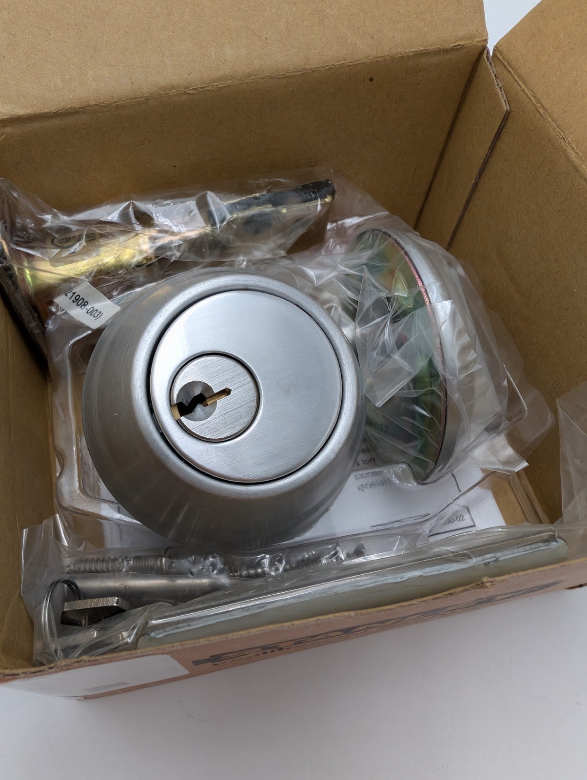 Stanley Commercial Hardware Commercial Single Cylinder Auxiliary Door Deadbolt