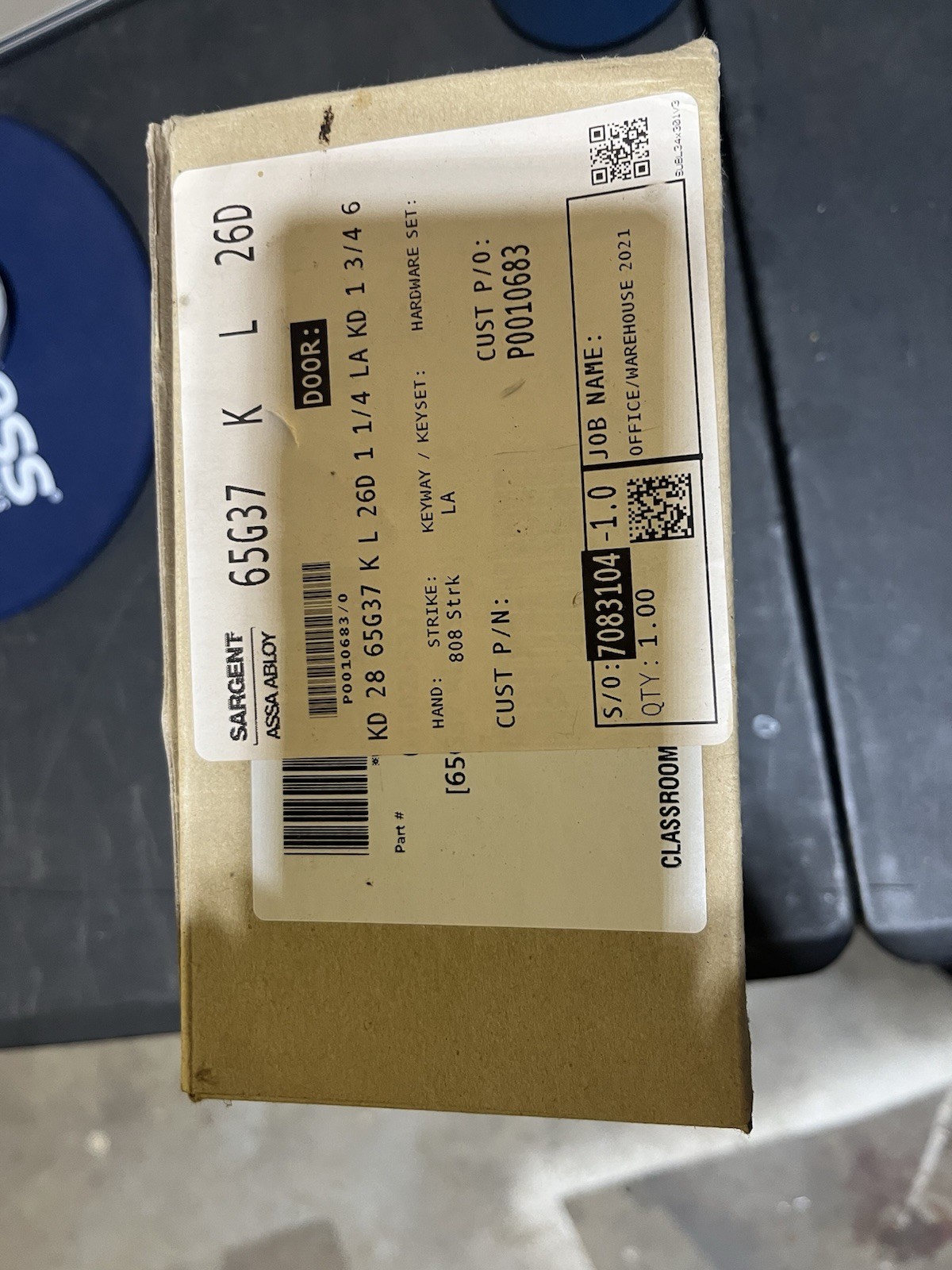 Sargent 65G37 KL 26D 1 1/4 1 3/4 Inch