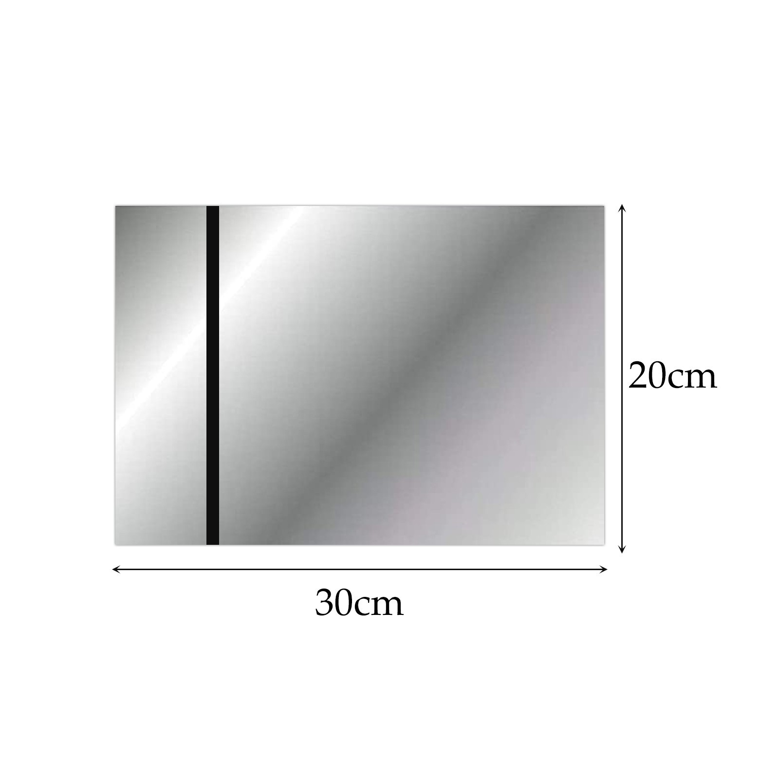 4PCS 12×8″ Laser Engraving Plastic Sheets Mirror Silver ABS Two-Color Sign Blank