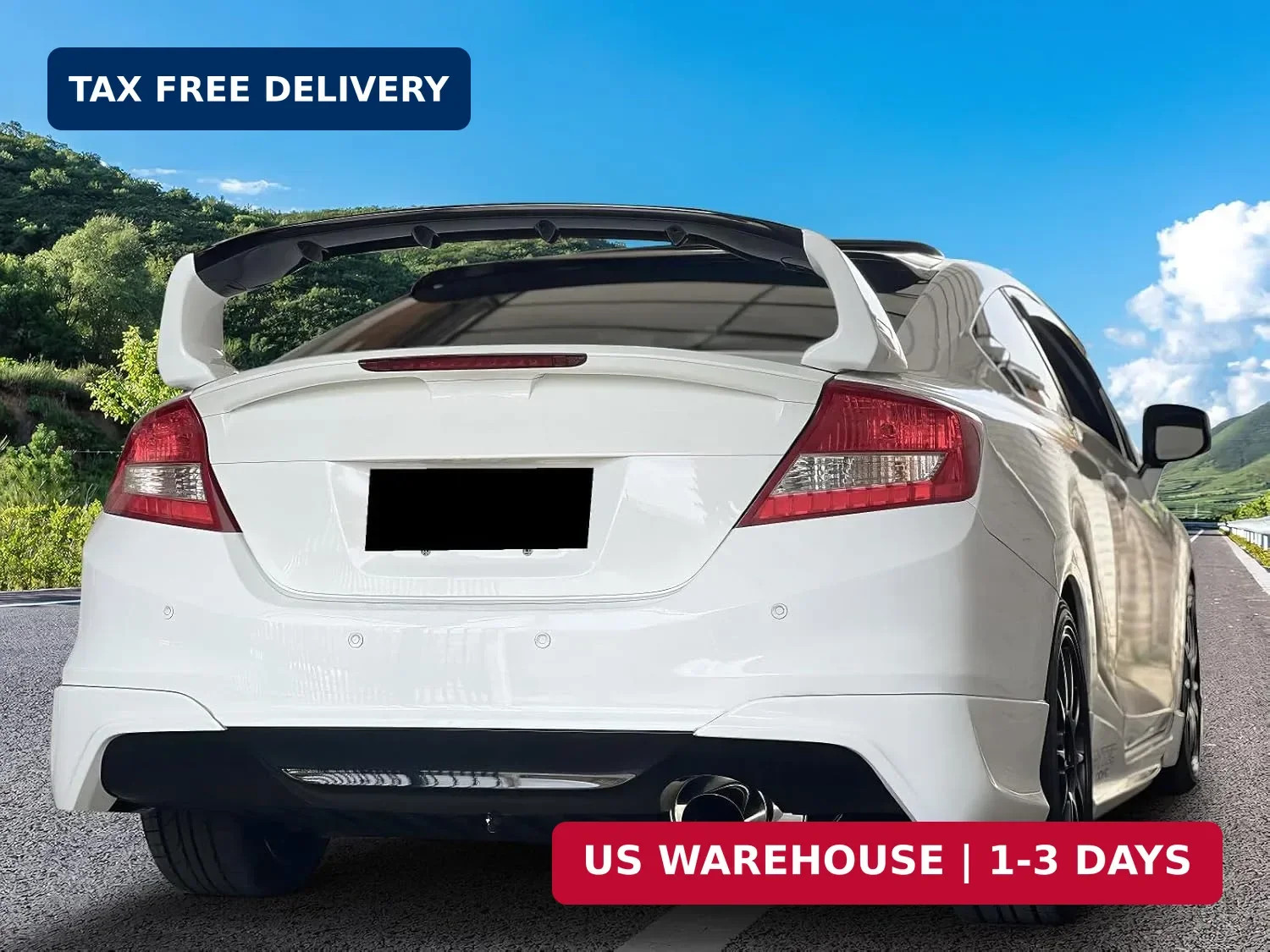 Mugen Style Trunk Spoiler for 2012-2015 Honda Civic 9th Gen Sedan 4-Door Wing