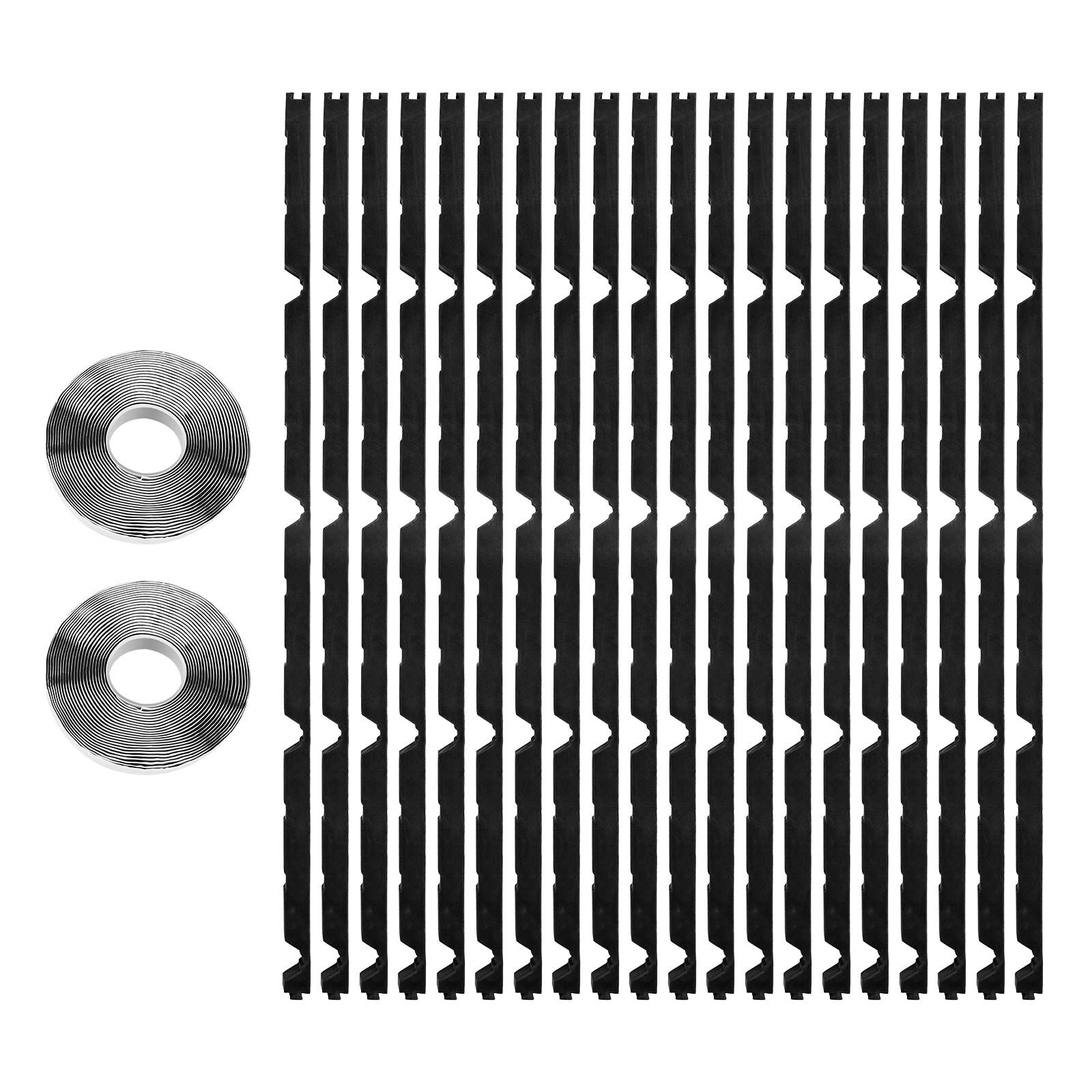 Uimoso 20 pcs Foam Closure Strips Metal Roof Outside EVA Foam Closure Strip