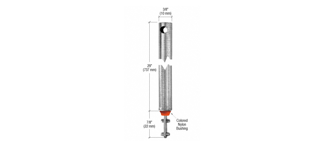 CRL FL2920 29″ Tubular Spiral Tilt Window Balance Red Bushing