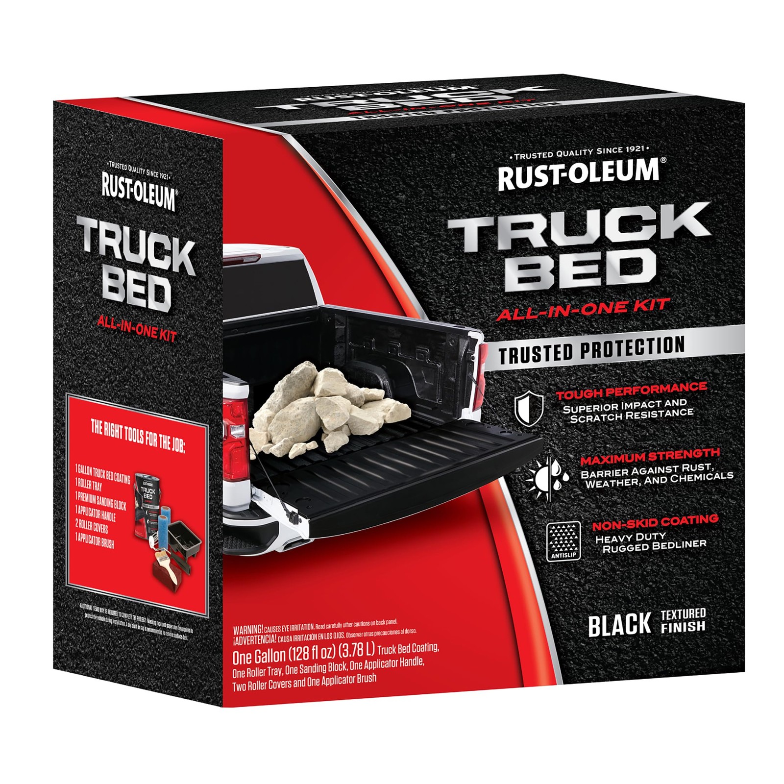 Rust-Oleum 382628 Automotive All-In-One Truck 128 Fl Oz (Pack of 1), Black