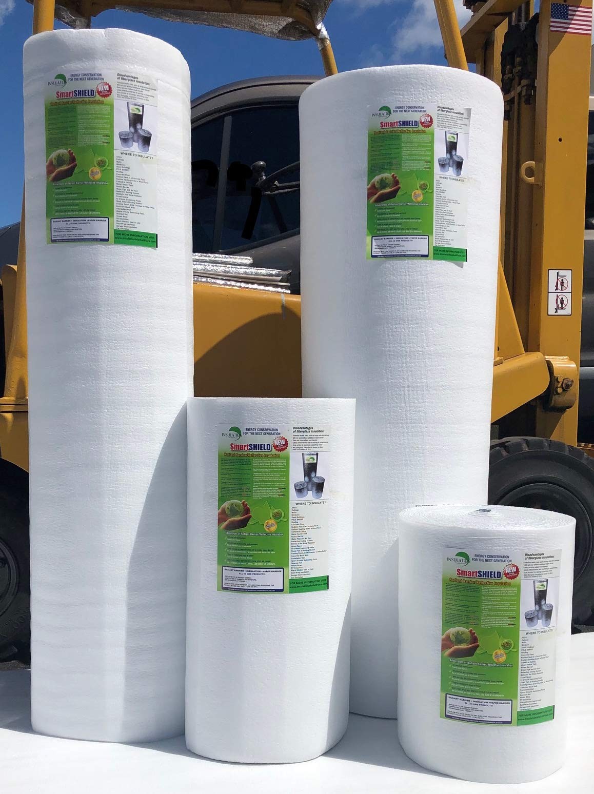 SmartSHIELD -3mm 24″x50ft Reflective Insulation roll, Foam 24″ x 50′ – WHITE