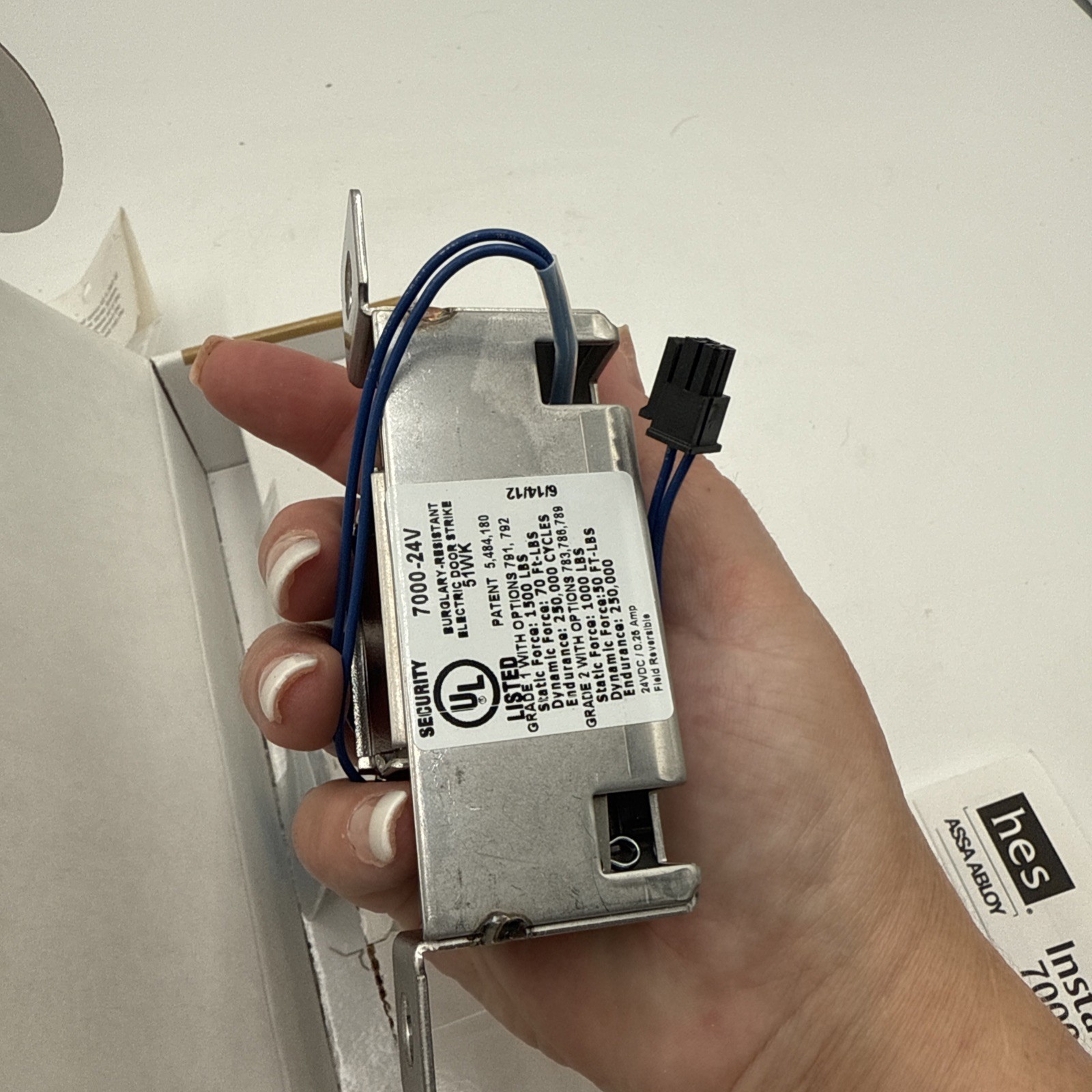 Hes Electric Strike door lock 7000 series ASSA ABLOY Faceplate 701-630, 791-630