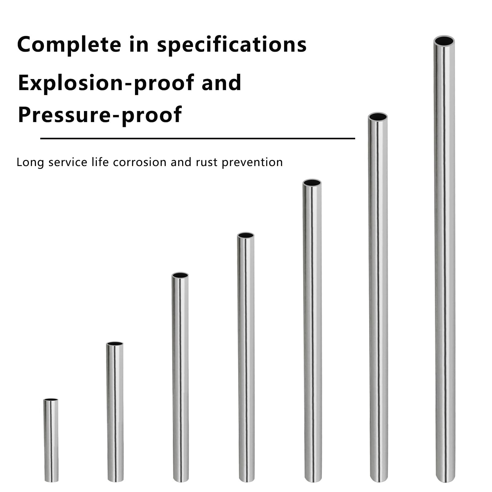 GeilSpace 3/4″ OD 304 Stainless Steel Round 3/4″OD-16″-4PCS, Stainess steel