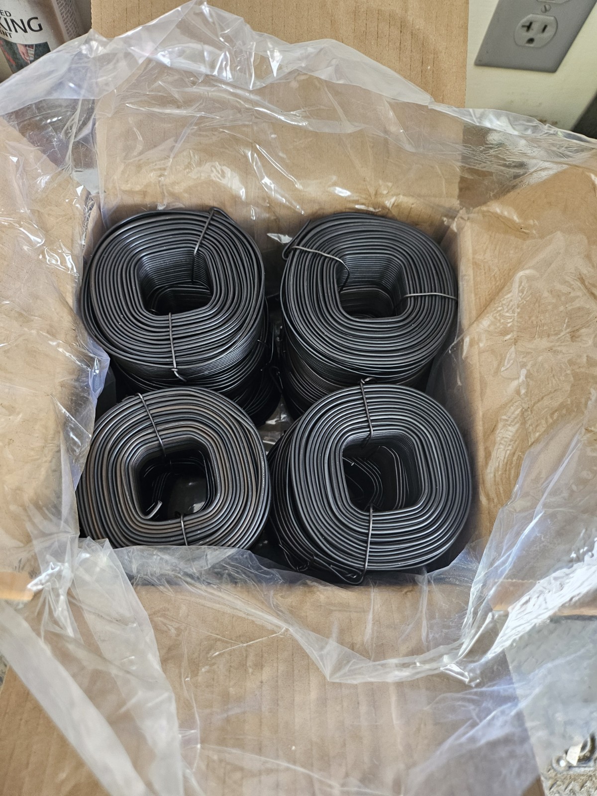 Black Annealed Rebar Tie Wire – 16 Gauge, 1 Roll of Wire