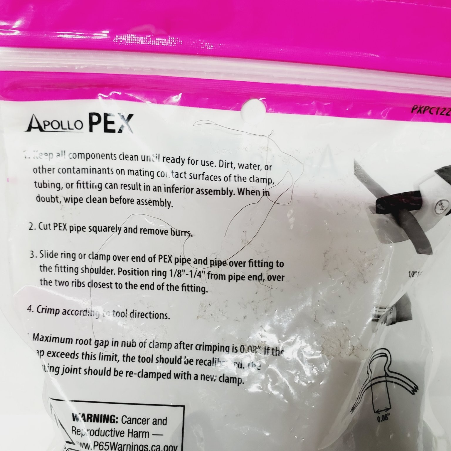 Apollo PEX Pinch Clamps 1/2″ (Lot of 25) PEX Fittings NSF cUPC