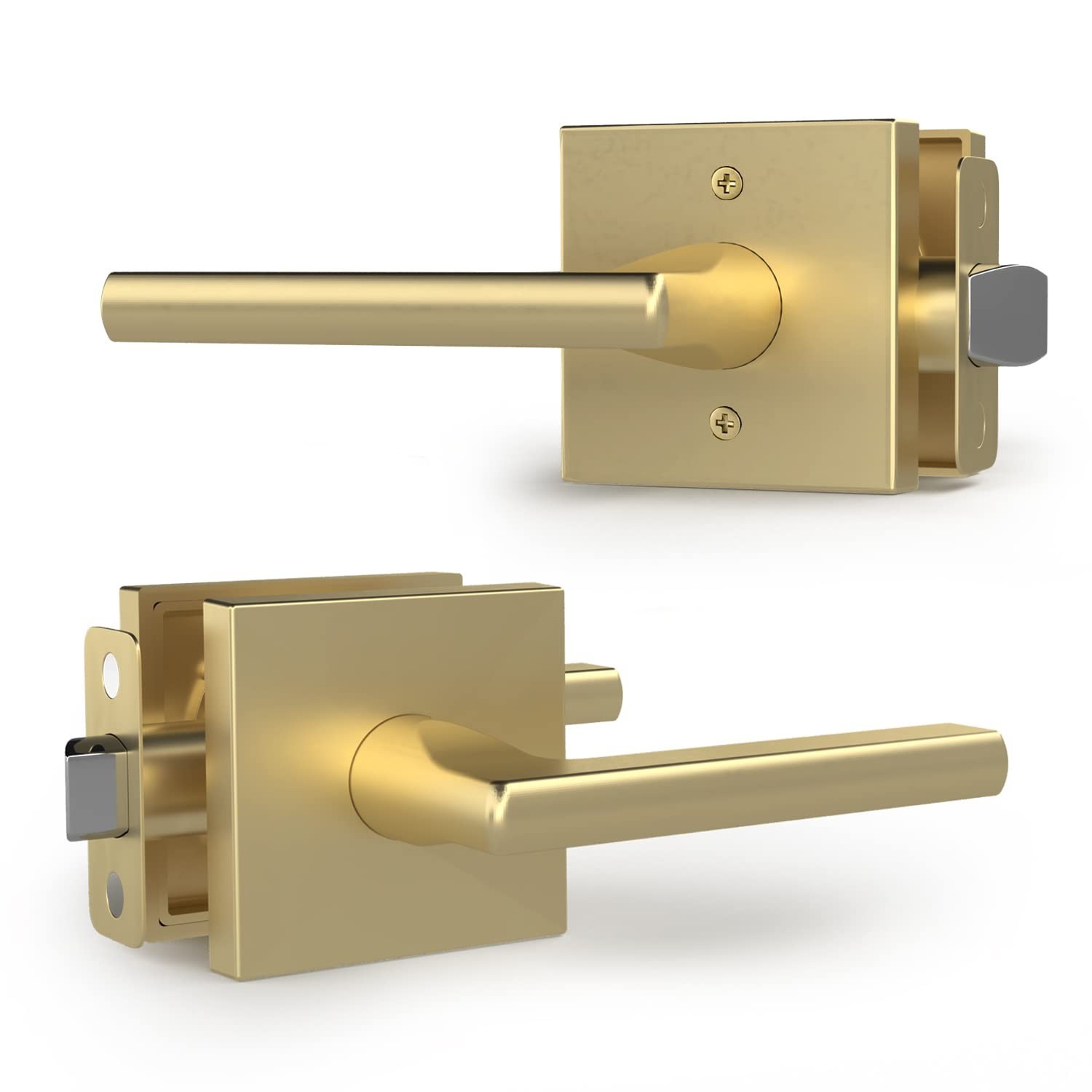 Mega Handles Prime Passage Lever Door Handle for Closet or French Doors, Sing…