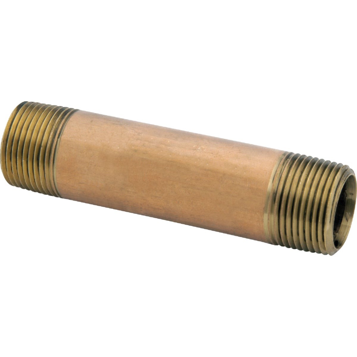 Anderson Metals 1/8 In. x 3-1/2 In. Red Brass Nipple 38300-0235 Anderson Metals
