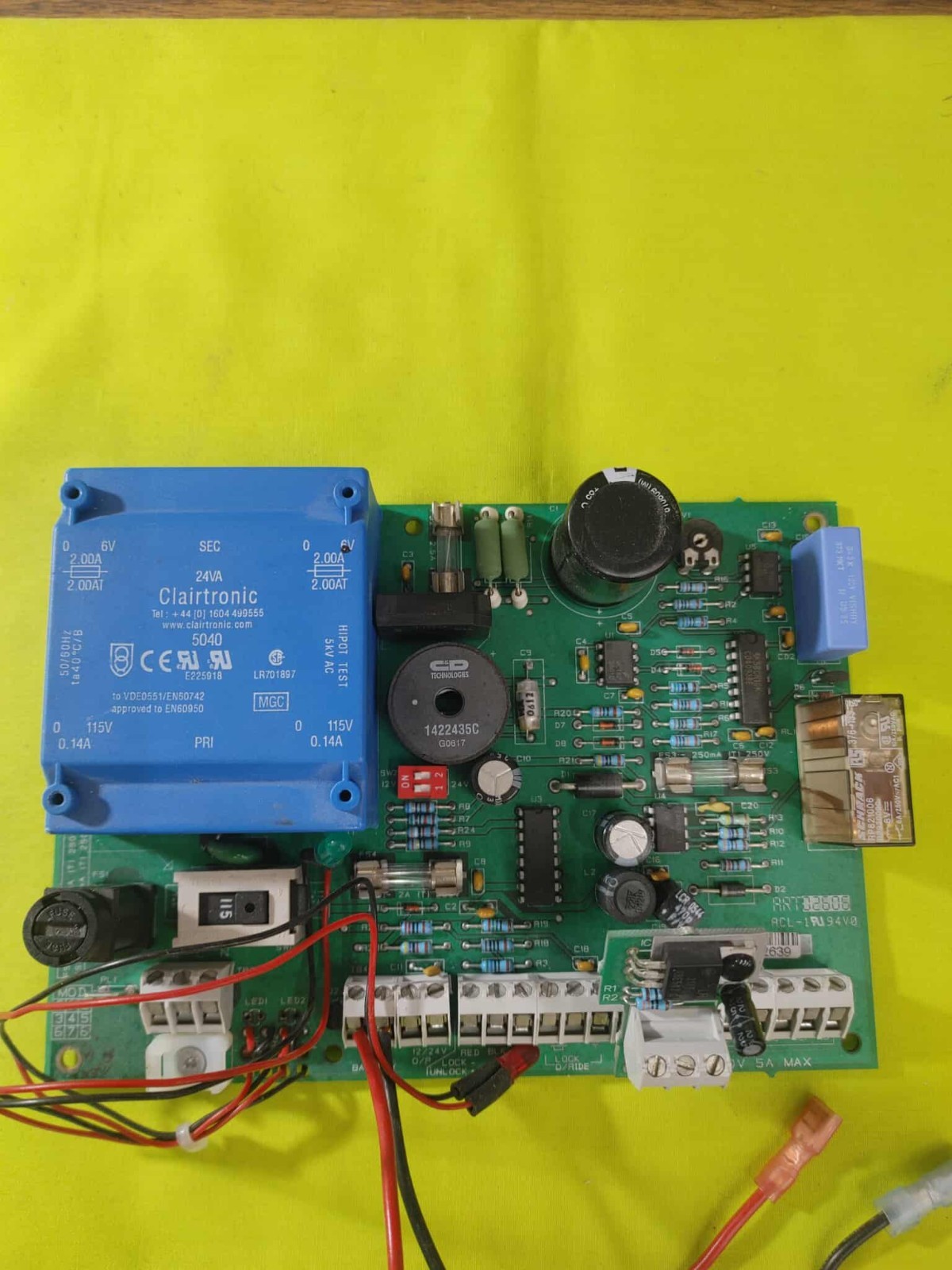 MIWA/NEXUS system 100/200 exterior door power supply and control panel.
