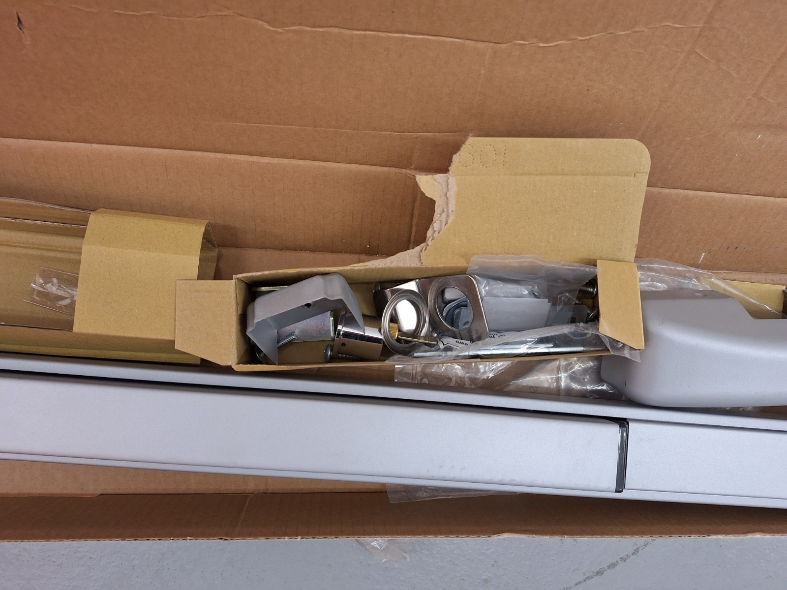 Universal Hardware UH40010 2-7/16 in. Push Bar with Standard Pull and Cylinder