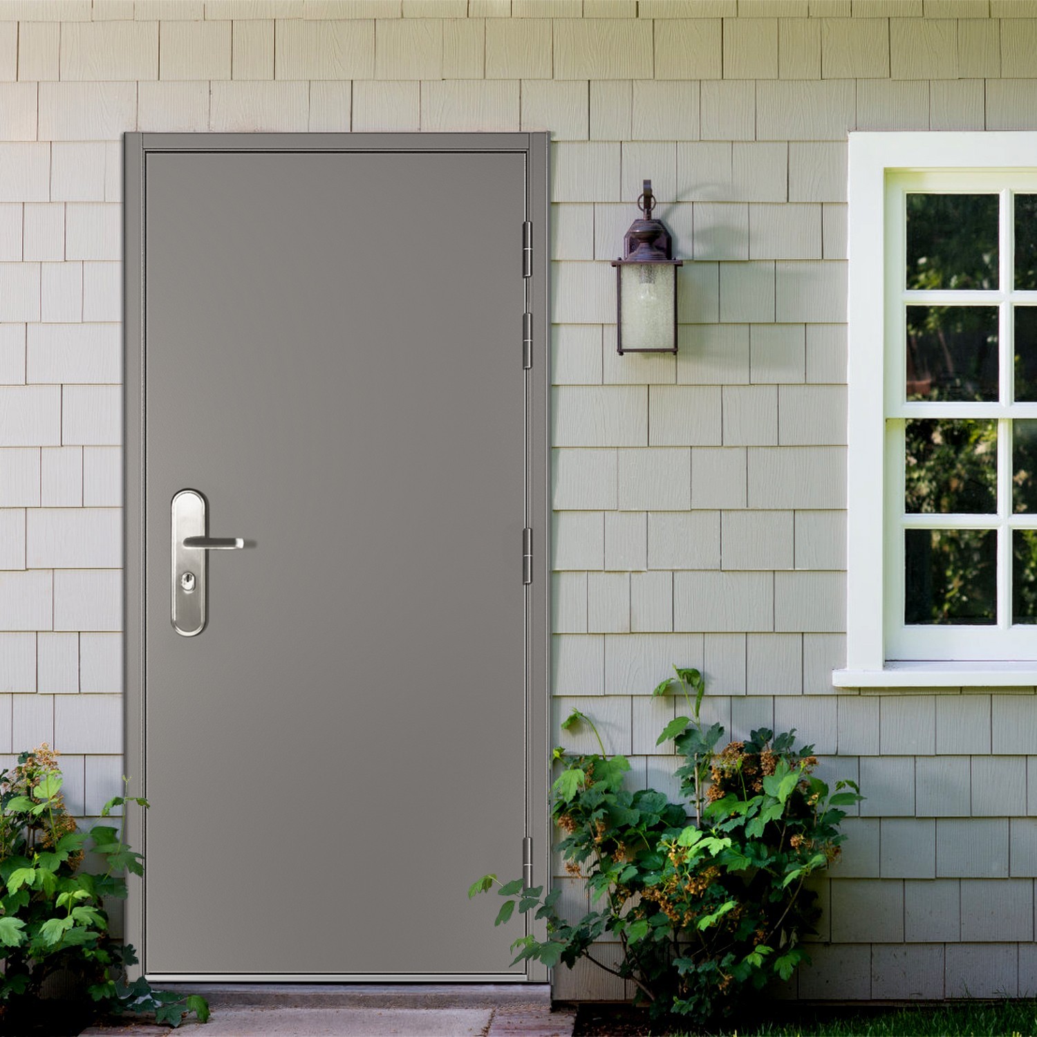 VIZ-PRO Quick Mount Steel Security Door 34 5/8″ – 37″ with Frame and Accessories
