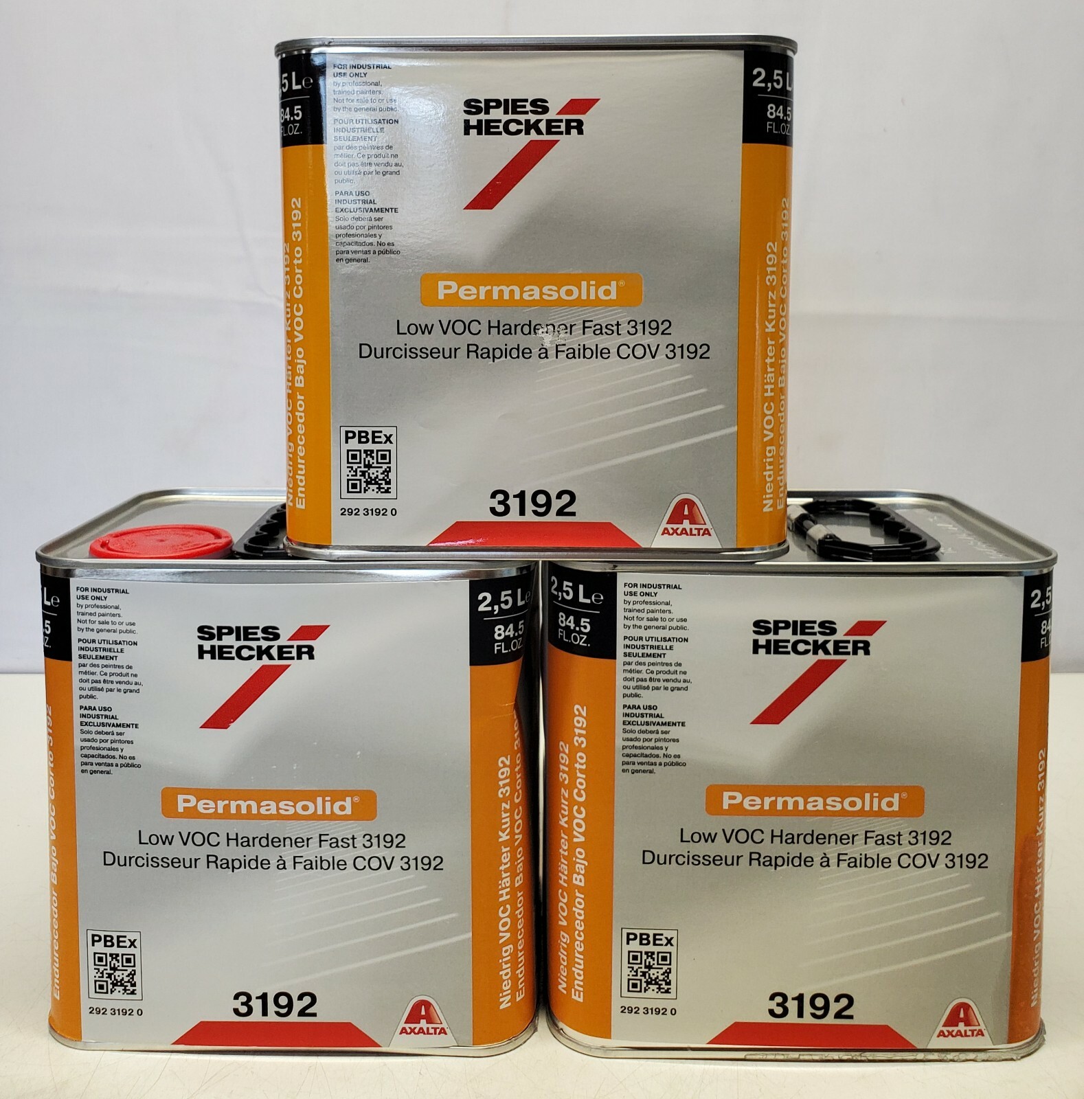 3 Spies Hecker 3192 Industrial Permasolid Low VOC Paint Hardener Fast 8096/8098