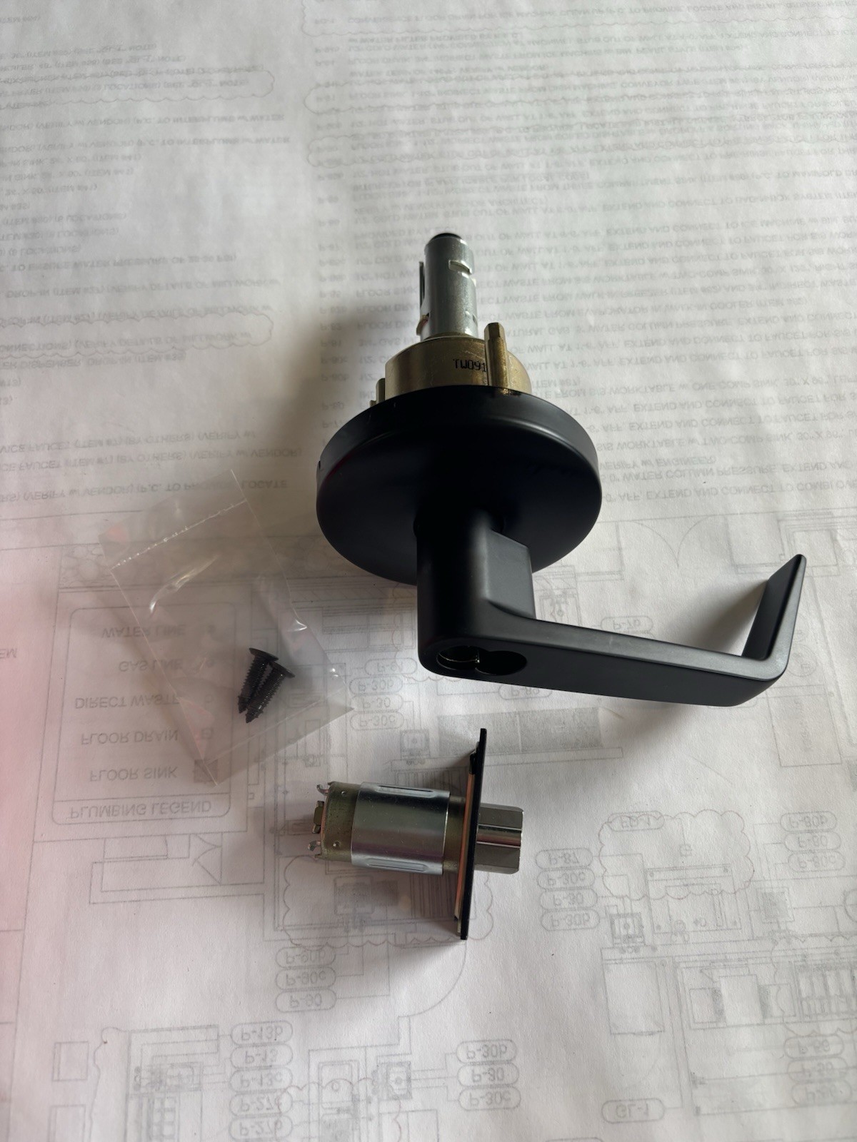 Pamex Grade 2 Cylindrical Leverset In Matte Black Finish