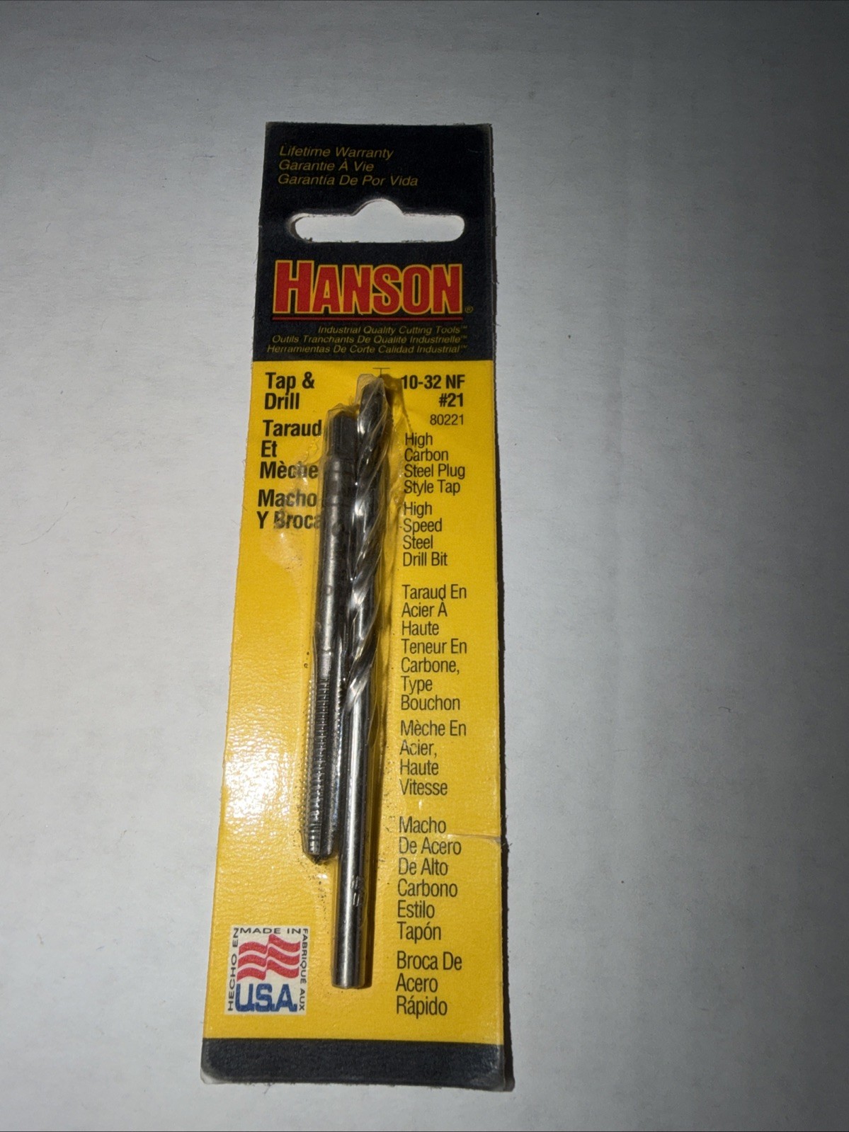 Hanson 10-32 TAP + #21 DRILL 80221