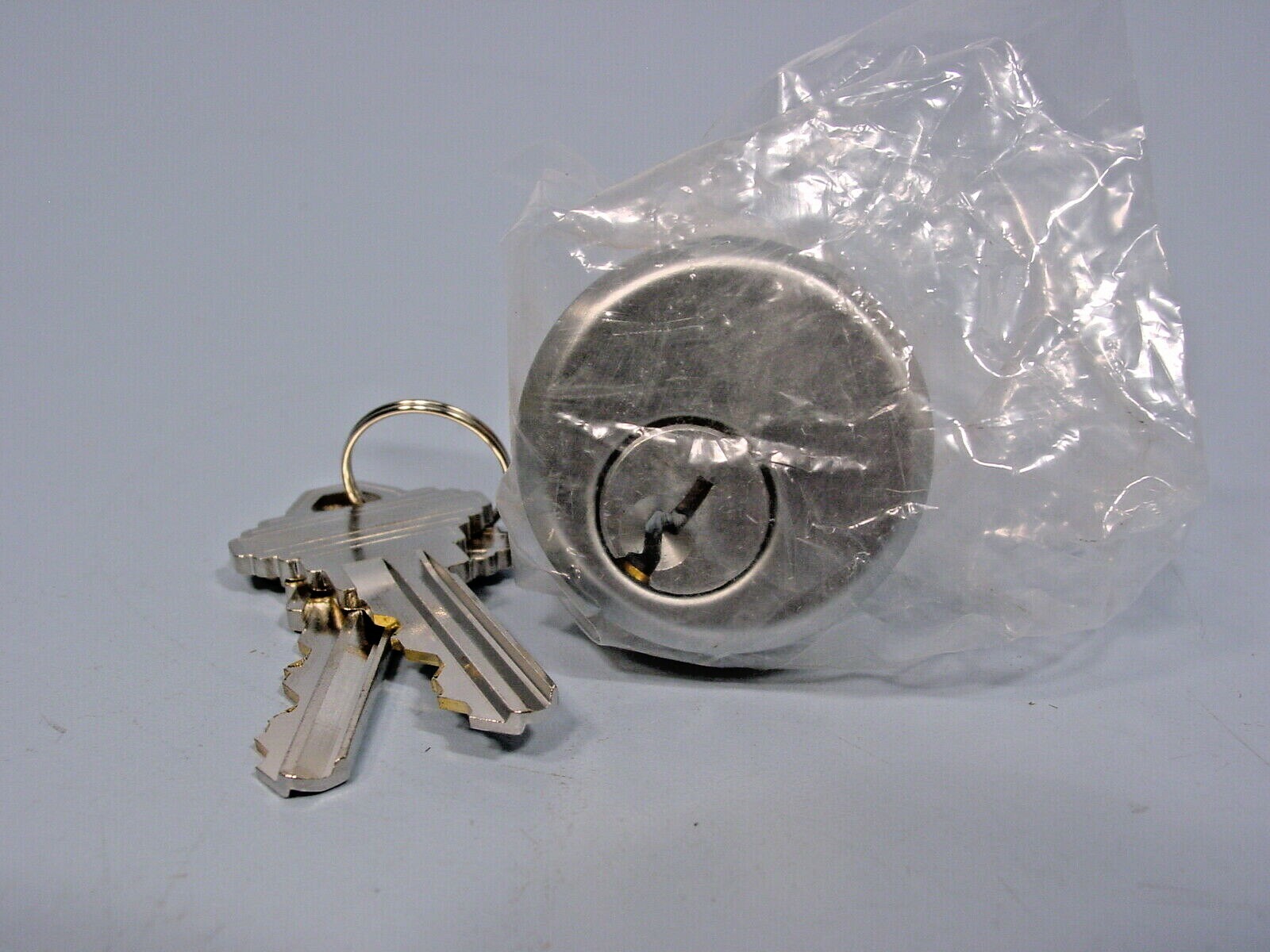 *2 CR Laurence DRA10BS Brushed SS Mortise Schlage Keyway SC1 KeyedAlike Cylinder
